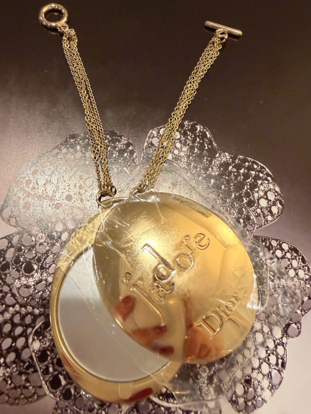 DIOR J’ADORE GOLD 🏆 Beauty Compact Pocket Mirror Accessory 🏆